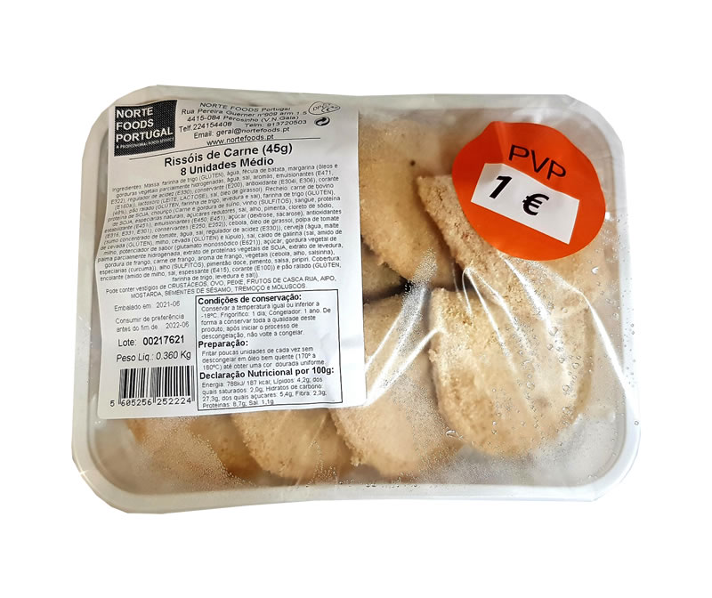 Saco Euro Rissol Carne (12 x 8un)